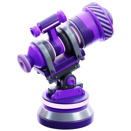 Telescópio  3D Icon