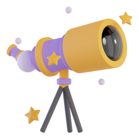 Telescopio  3D Icon