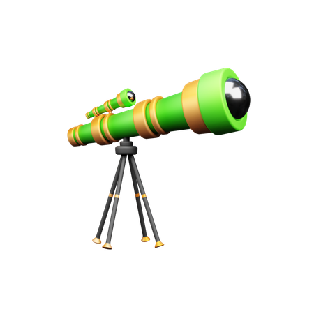 Telescopio  3D Icon