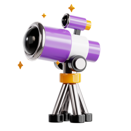 Telescopio  3D Icon