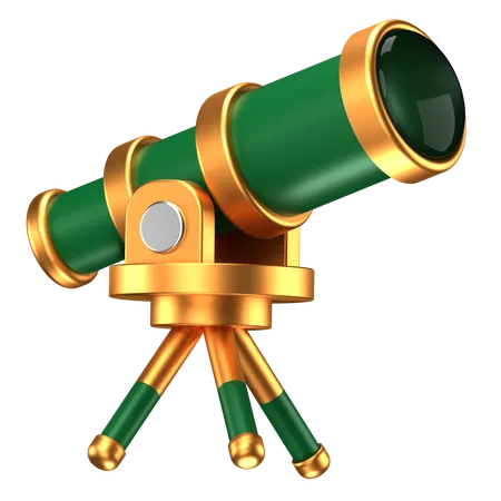 Telescópio  3D Icon