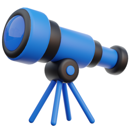 Telescópio  3D Icon