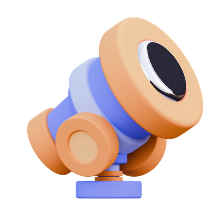 Telescópio  3D Icon