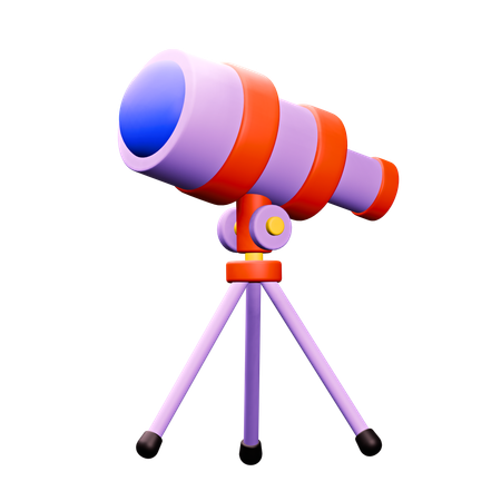 Telescopio  3D Icon