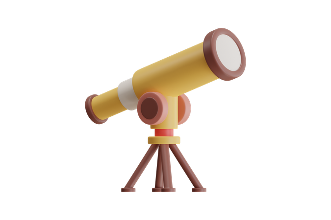 Telescopio  3D Icon