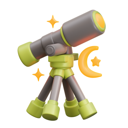 Telescopio  3D Icon