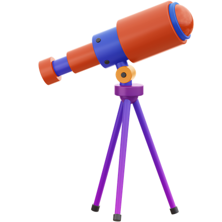 Telescopio  3D Illustration