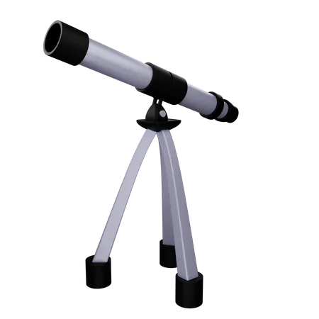 Telescopio  3D Illustration