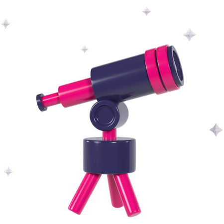 Telescopio  3D Icon