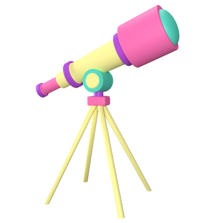 Telescópio  3D Icon