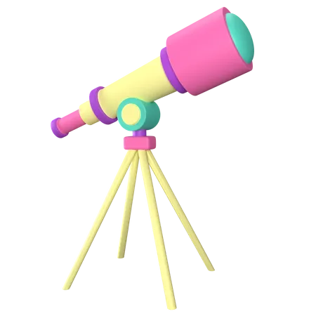 Telescópio  3D Icon