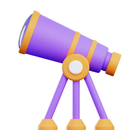 Telescopio  3D Icon