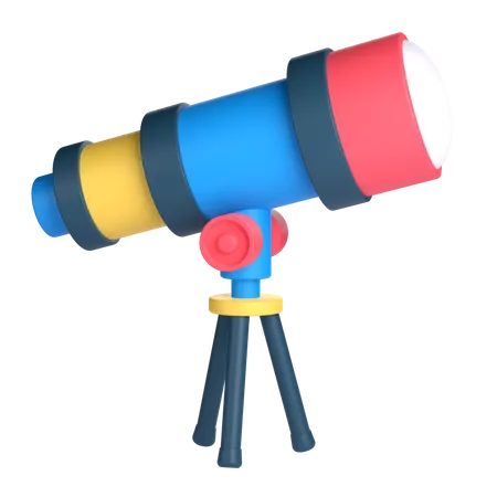 Telescopio  3D Icon