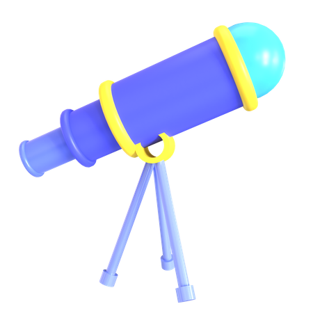 Telescopio  3D Icon