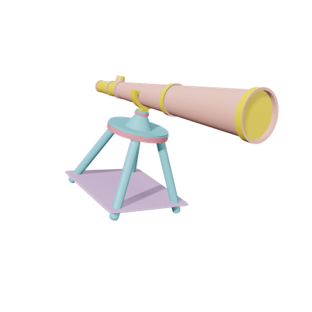 Telescópio  3D Icon