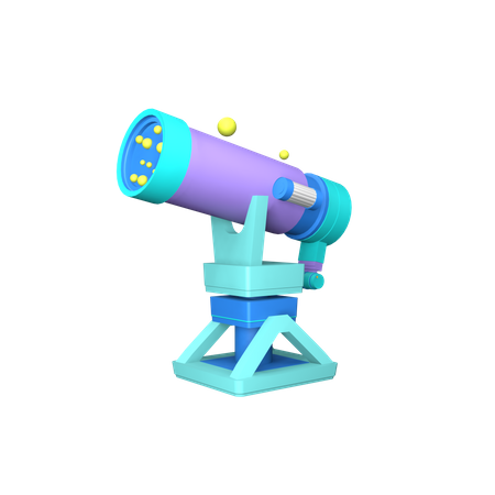 Telescópio  3D Icon