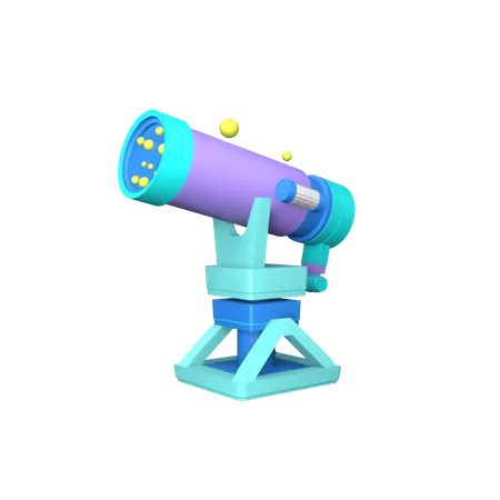 Telescópio  3D Icon