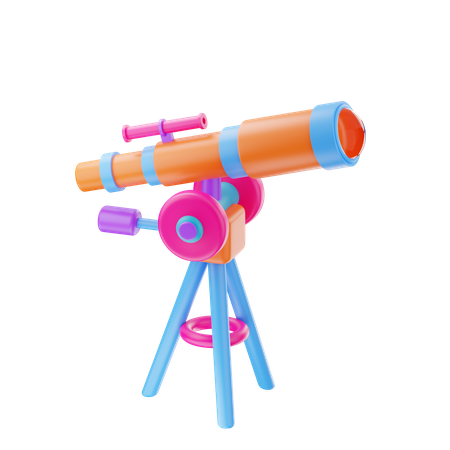 Telescopio  3D Icon