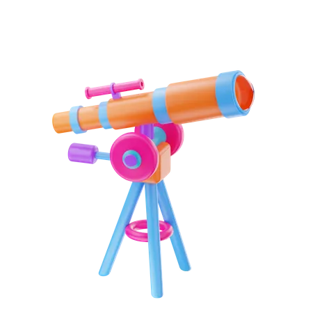 Telescopio  3D Icon