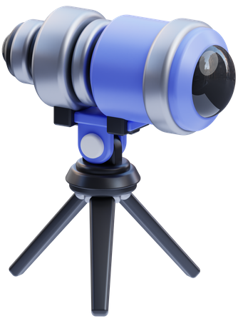 Telescopio  3D Icon