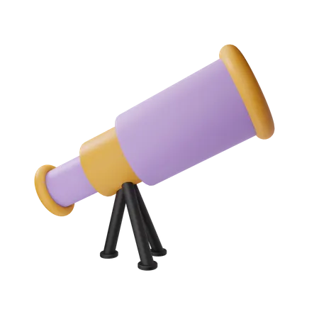 Telescopio  3D Icon