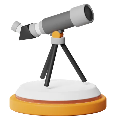 Telescópio  3D Icon