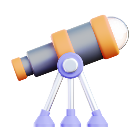 Telescopio de visión  3D Icon