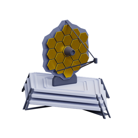 Telescópio James Web  3D Icon