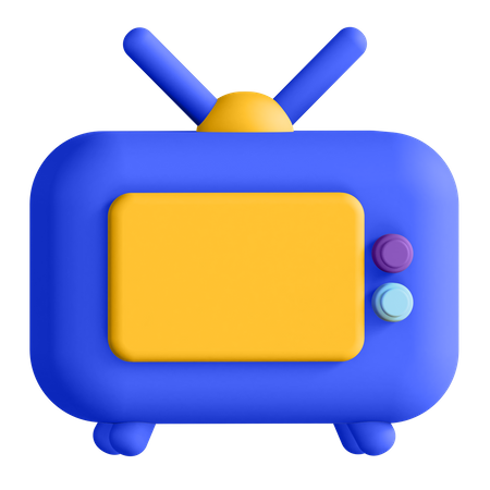 Televisão  3D Illustration