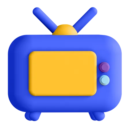 Televisão  3D Illustration