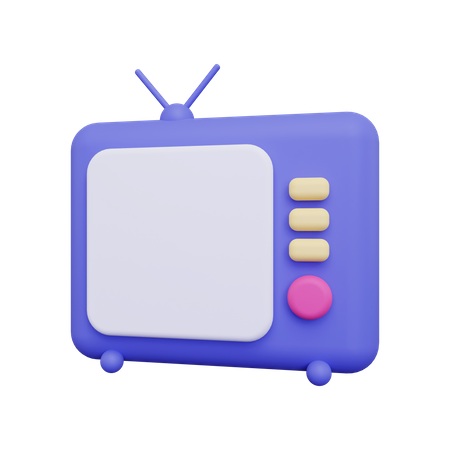 Televisão  3D Illustration