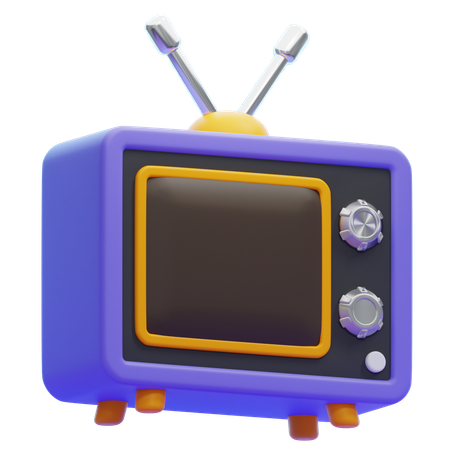 Televisão antiga  3D Icon