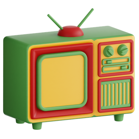 Televisão antiga  3D Icon