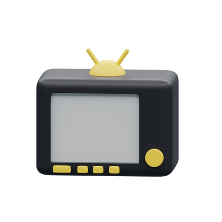 Televisão antiga  3D Illustration