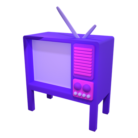 Televisão antiga  3D Icon