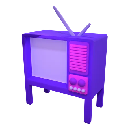 Televisão antiga  3D Icon