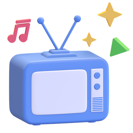 Televisão clássica  3D Icon