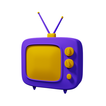 Televisão clássica  3D Icon