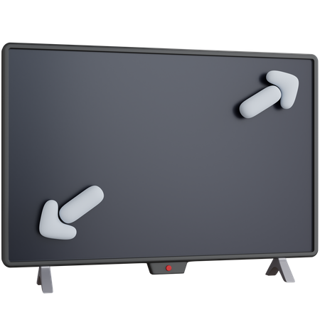Televisão inteligente  3D Icon