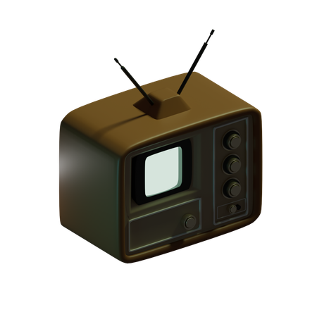 Television  3D Icon