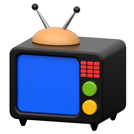 Television  3D Icon