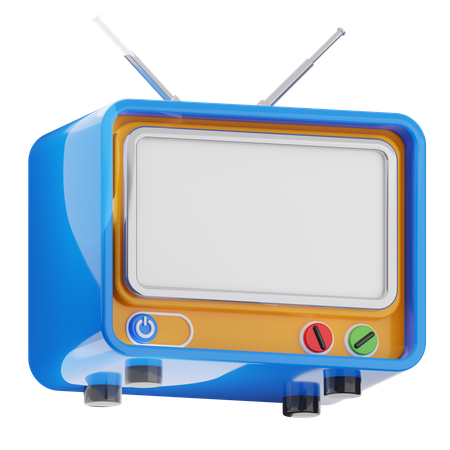 Television  3D Icon