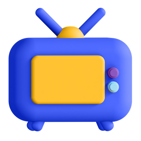 Televisión  3D Illustration