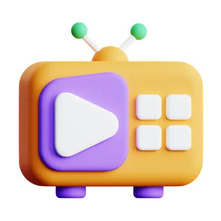 Television Ads  3D Icon