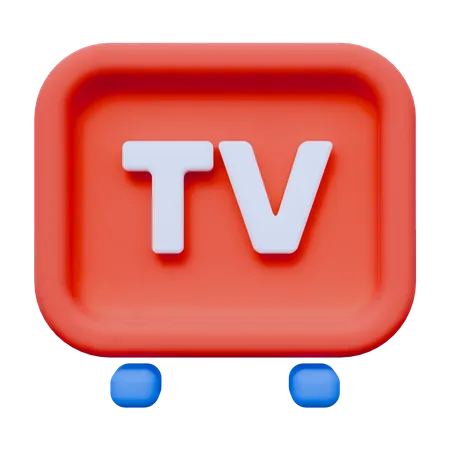 Television Player  3D Icon