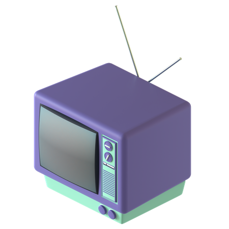 Televisión retro  3D Illustration
