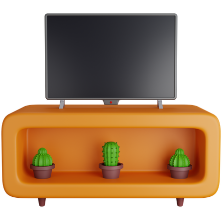 Television Table  3D Icon
