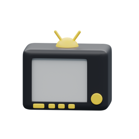 Television vieja  3D Illustration