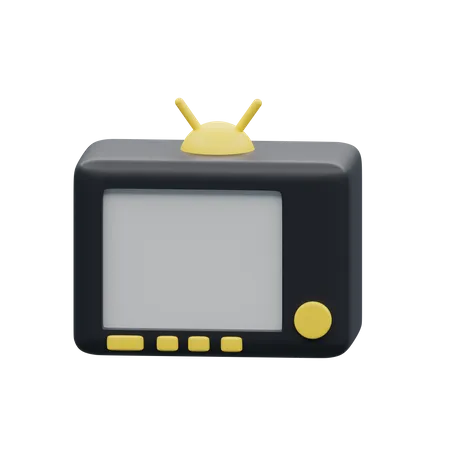 Television vieja  3D Illustration