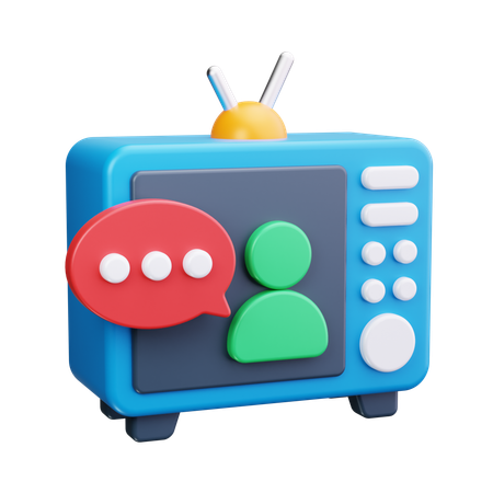 Televisione  3D Icon